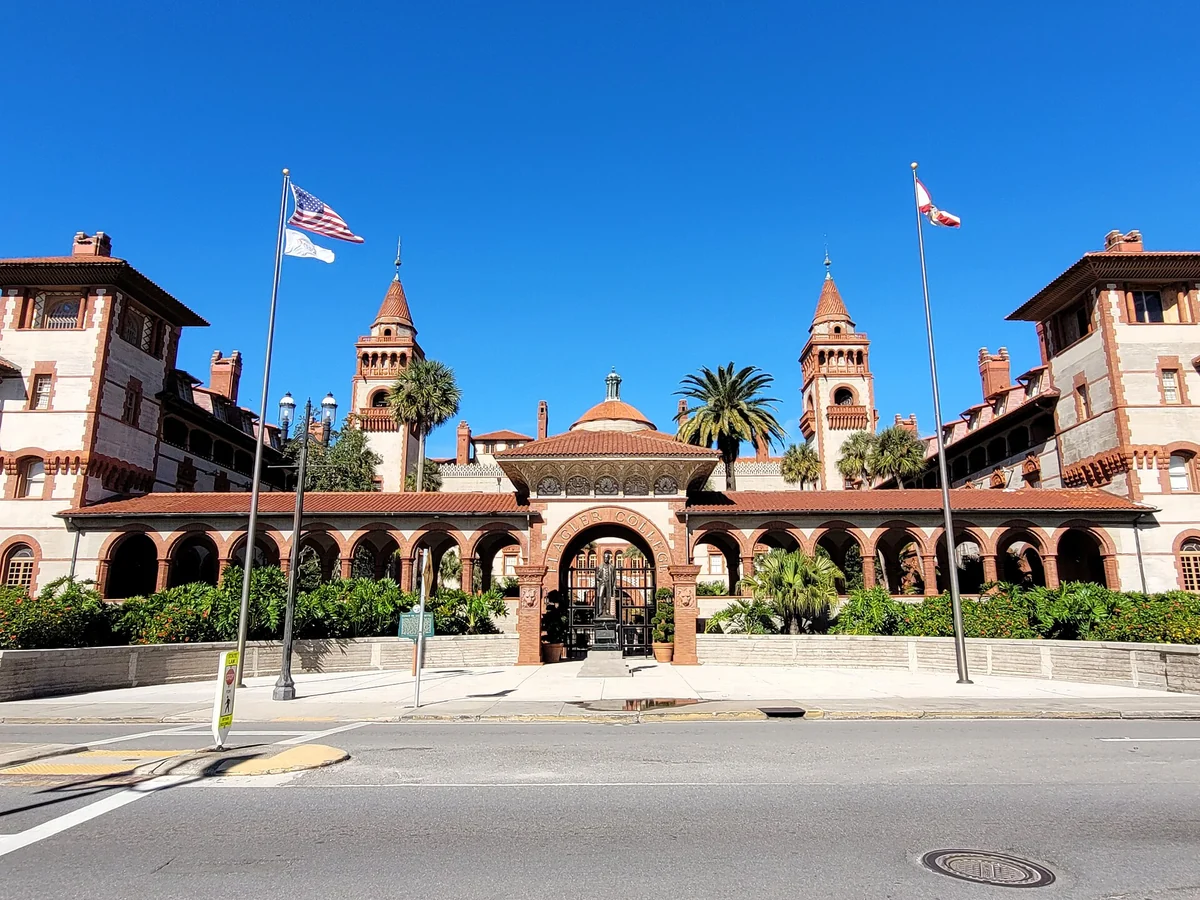 The Ponce de Leon Hotel, now Flagler College, a highlight of St. Augustine carriage tours